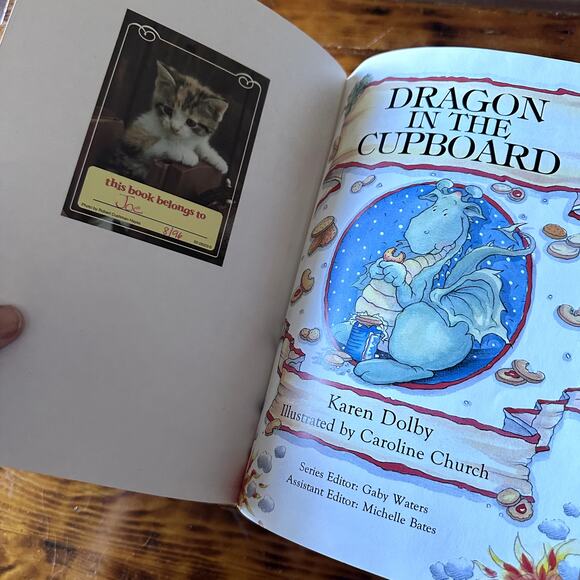 Vintage '96 Usborne Young Puzzle Adventure Dragon In The Cupboard Paperback Book - Picture 3 of 8